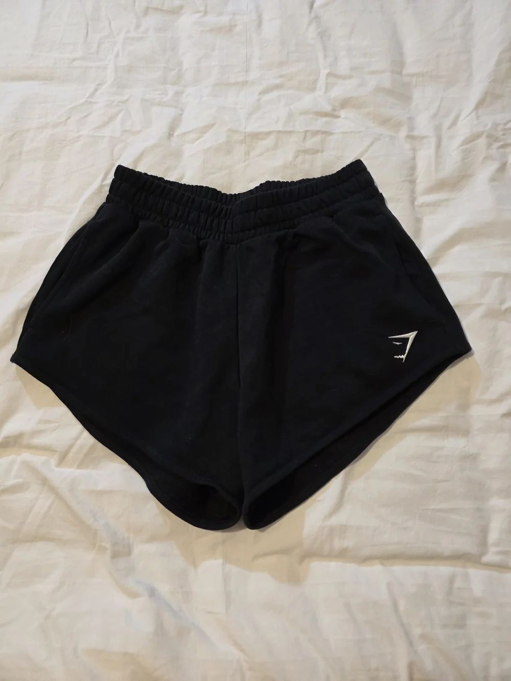 Gymshark Black Women's Athletic Shorts with Logo